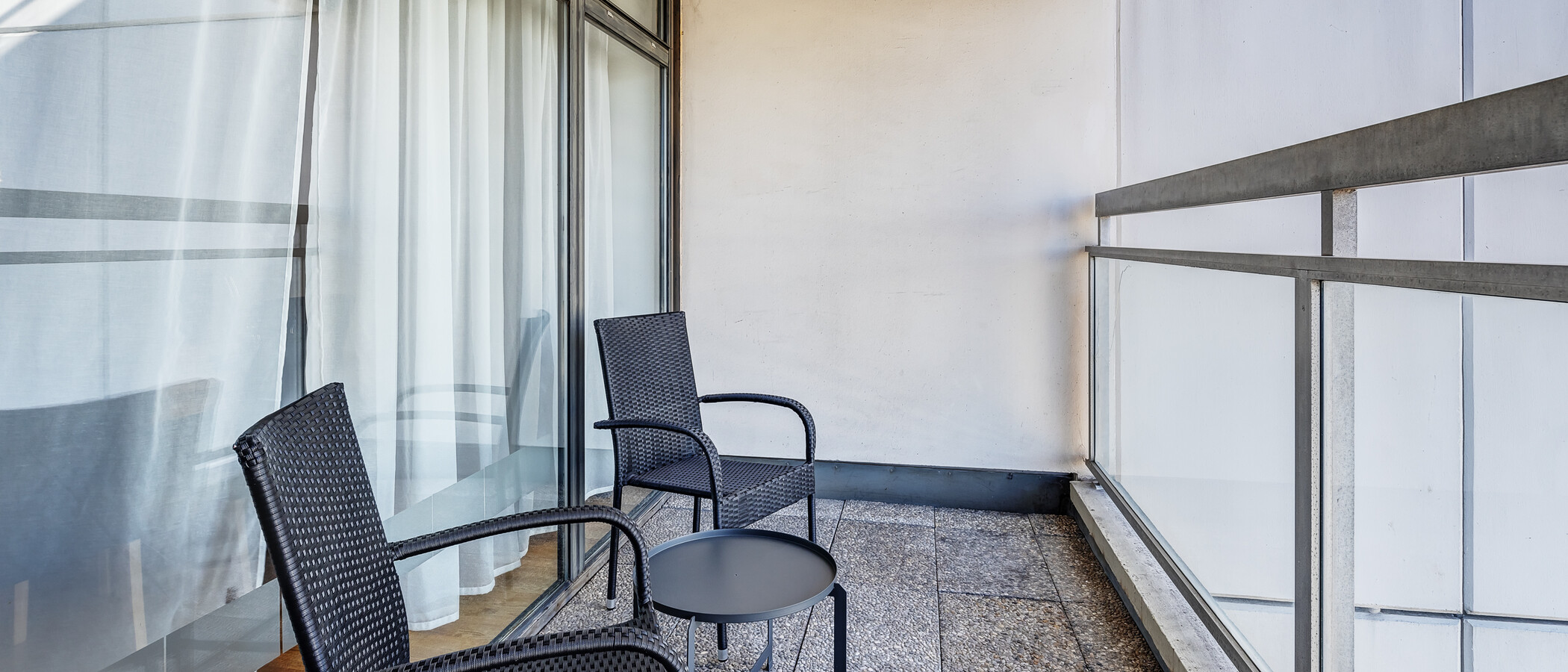Maisonette lakás München Olympiadorf 01 1. loggia 13150