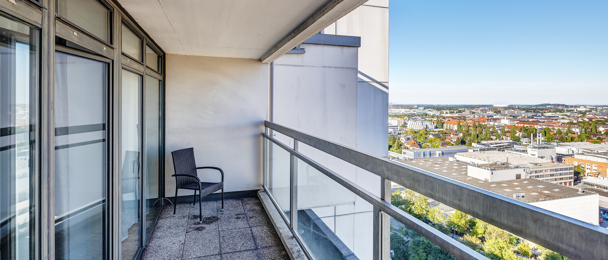 Maisonette lakás München Olympiadorf 02 2. loggia 13150