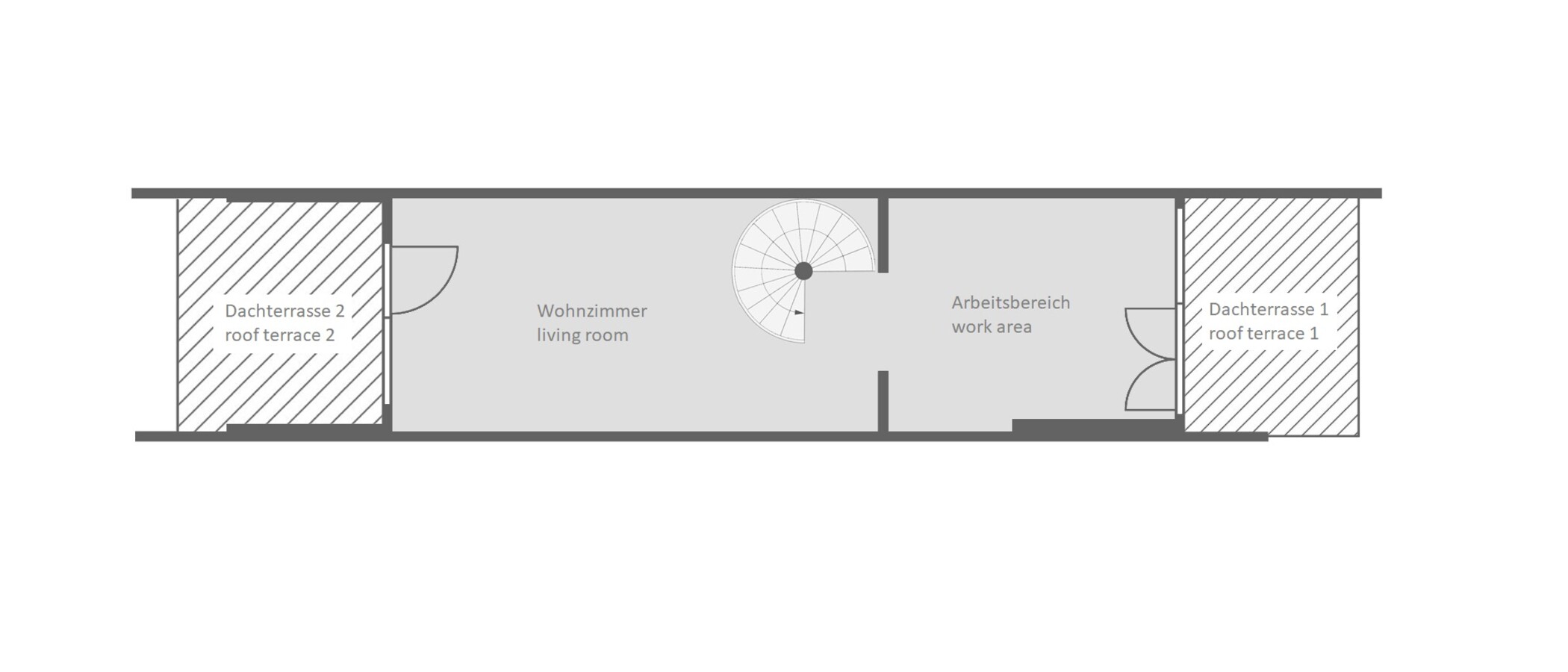 Maisonette lakás München Olympiadorf 02 Alaprajz 13150
