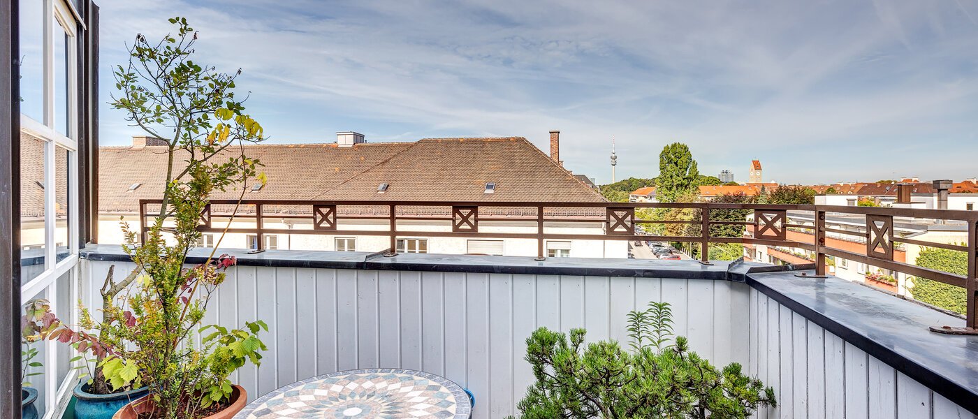 Ploché München Schwabing (links der Leopoldstraße) 03 Střešní terasa 13164