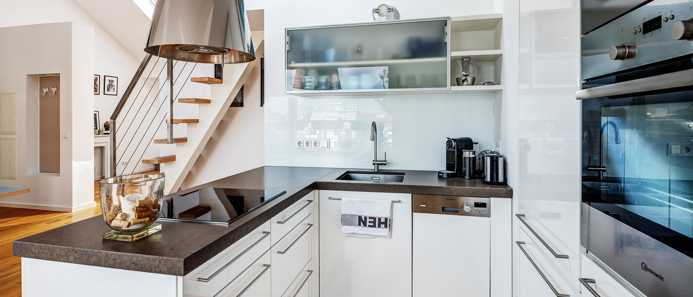 Maisonette lägenhet med galleri München Maxvorstadt - Museumsviertel 03 Kök 13166