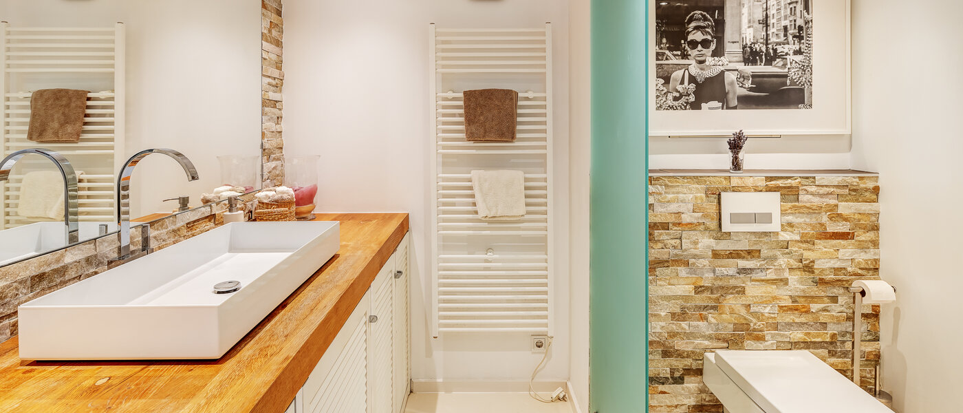 Maisonette lägenhet med galleri München Maxvorstadt - Museumsviertel 04 Badrum 13166