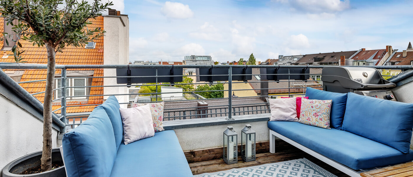 Maisonette lägenhet med galleri München Maxvorstadt - Museumsviertel 01 Takterrass 13166