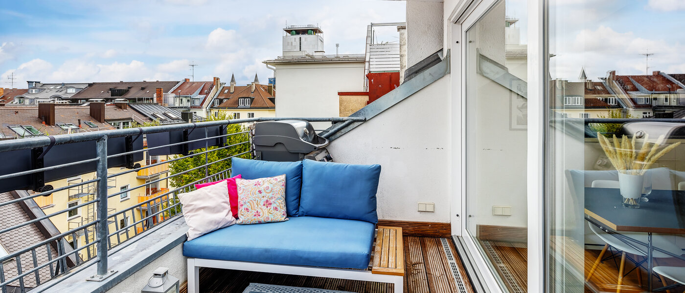 Maisonette lägenhet med galleri München Maxvorstadt - Museumsviertel 02 Takterrass 13166