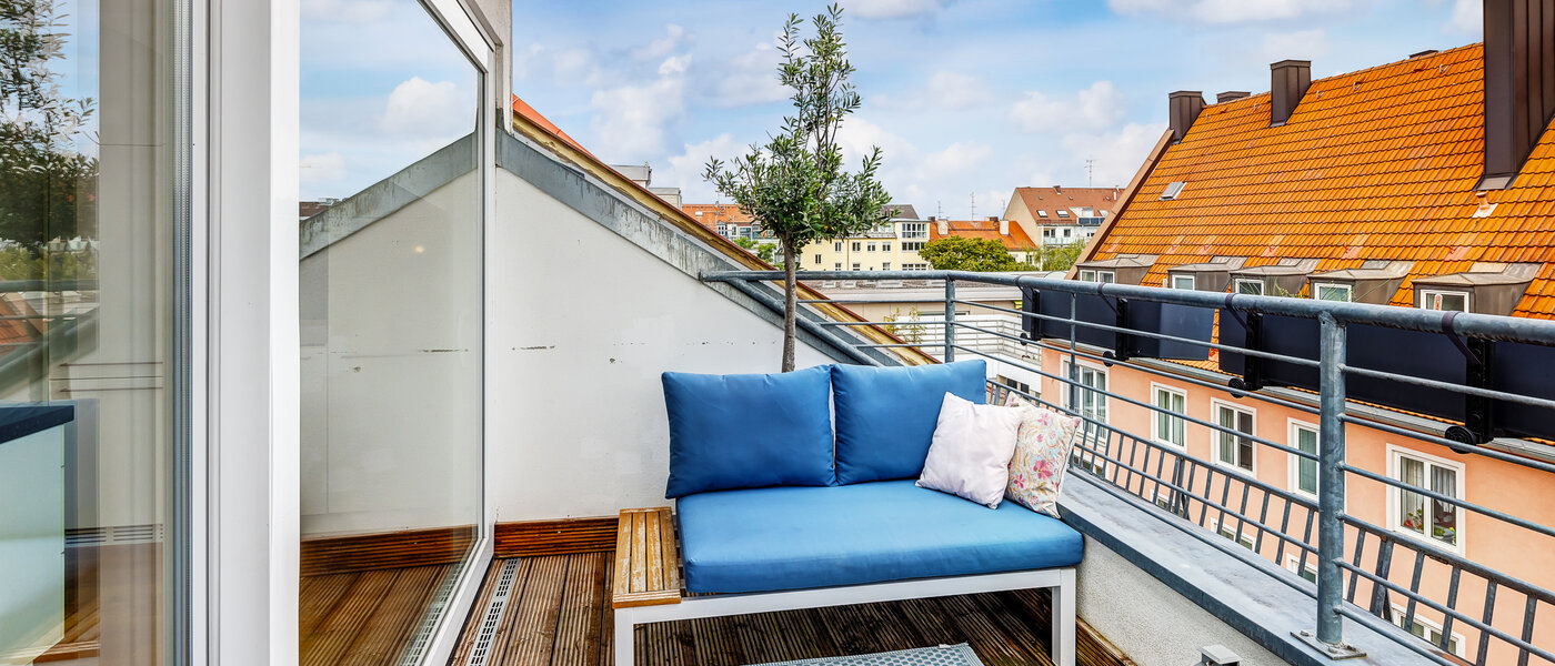 Maisonette lägenhet med galleri München Maxvorstadt - Museumsviertel 03 Takterrass 13166