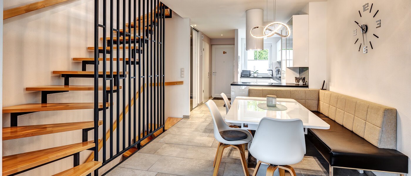 계단식 센터 하우스 München Altperlach 04 거실 공간 13172