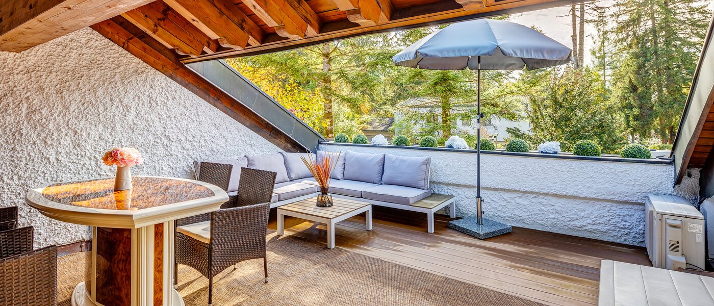 Apartamento no sótão Baldham 01 Terraço no telhado 13188