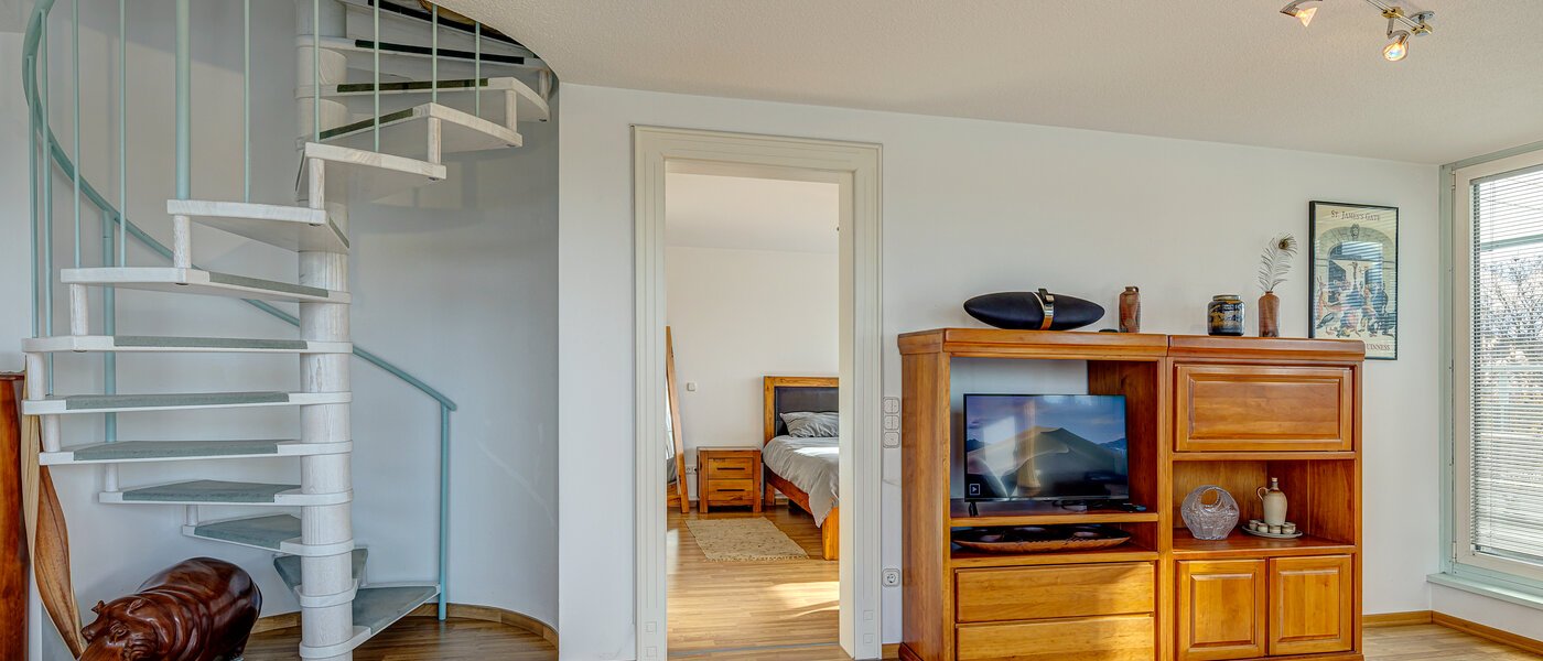 Maisonette-lägenhet München Sendling-Westpark 05 Vardagsrum 13200