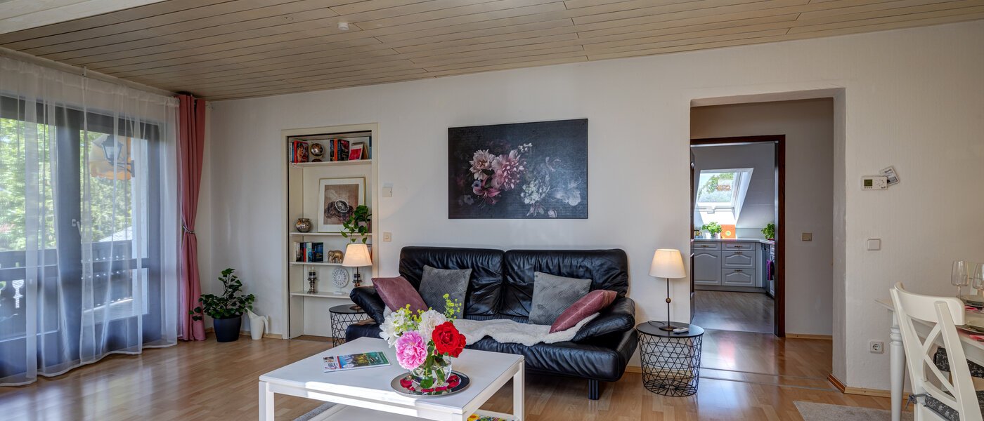 Podkrovný byt Inning am Ammersee 04 Obývacia časť 13224