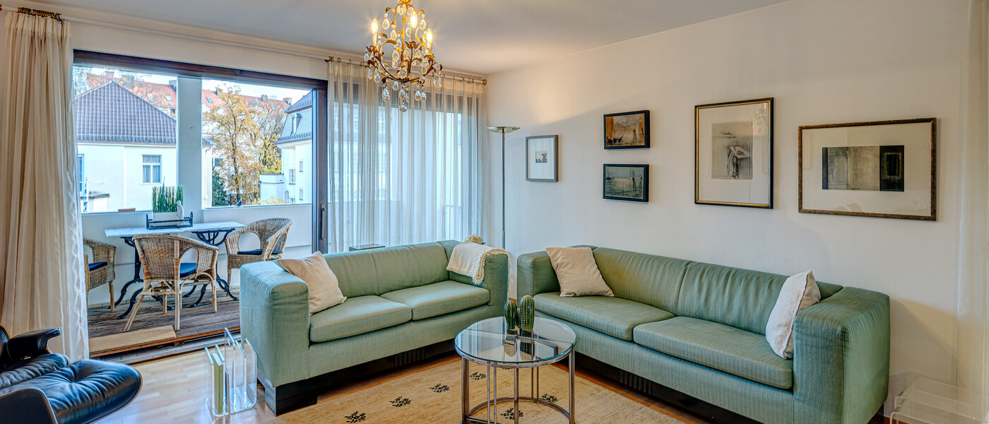 Ploché München Altbogenhausen 04 Obývací prostor 13244