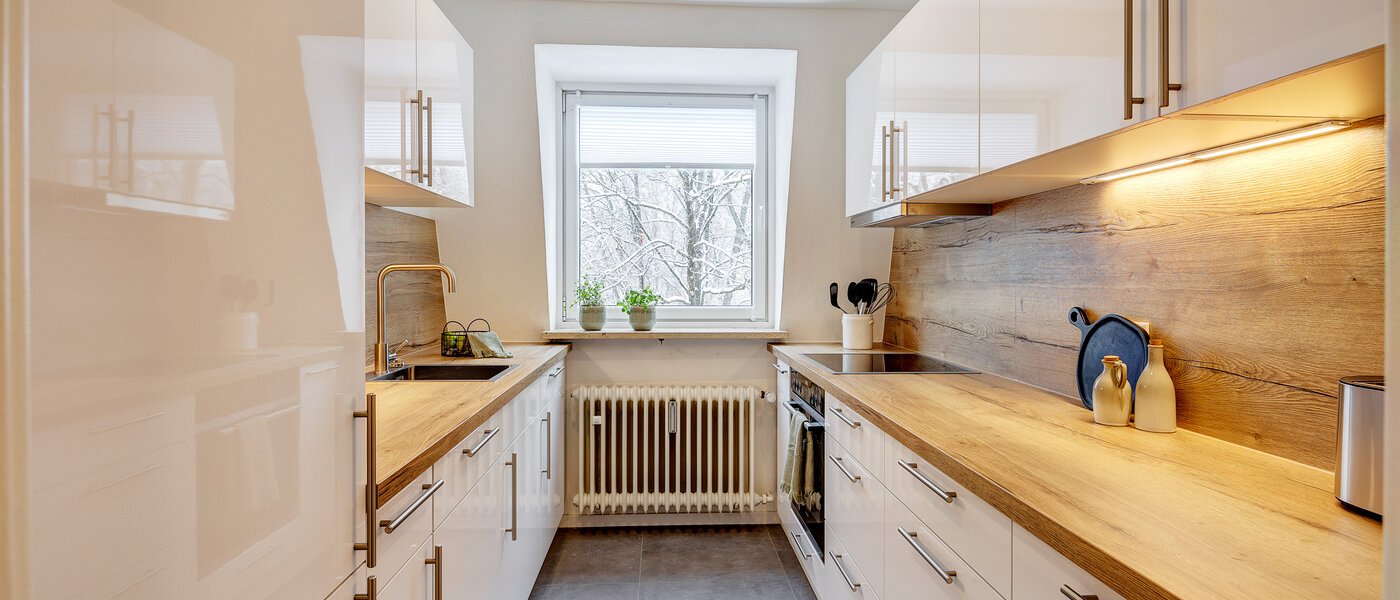 Mansardă plată München Giesing 01 Bucătărie 13269