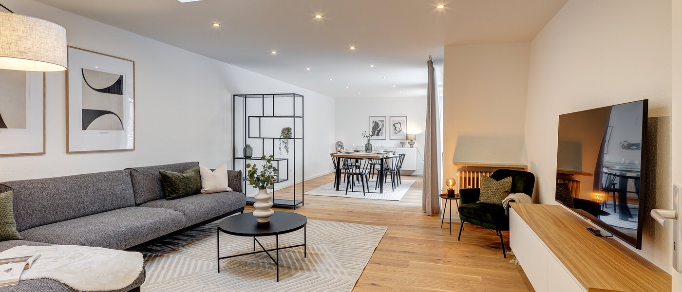 Mansardă plată München Giesing 01 Zona de zi 13269