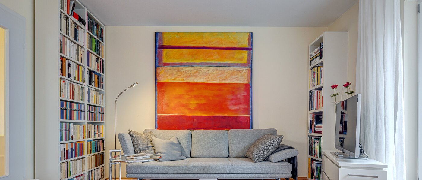 Tagterrasse-lejlighed München Moosach 02 Opholdsområde 13292