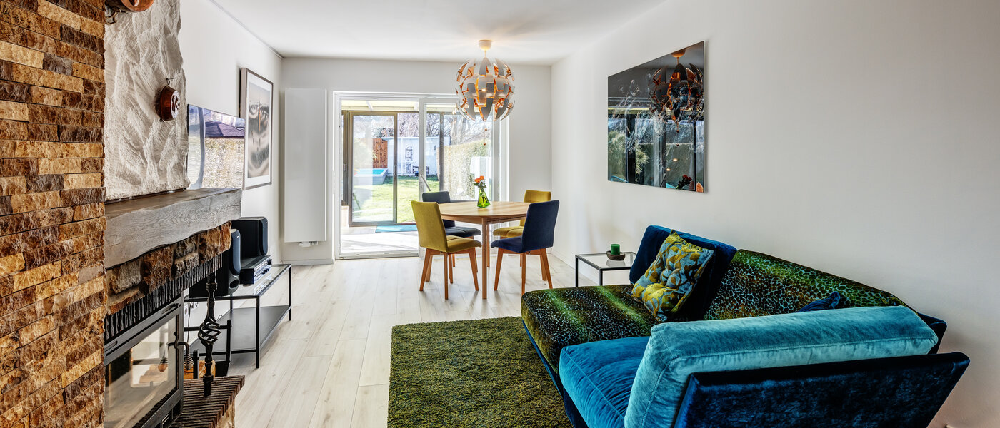 Középső sorház München Obersendling 01 Nappali 13312