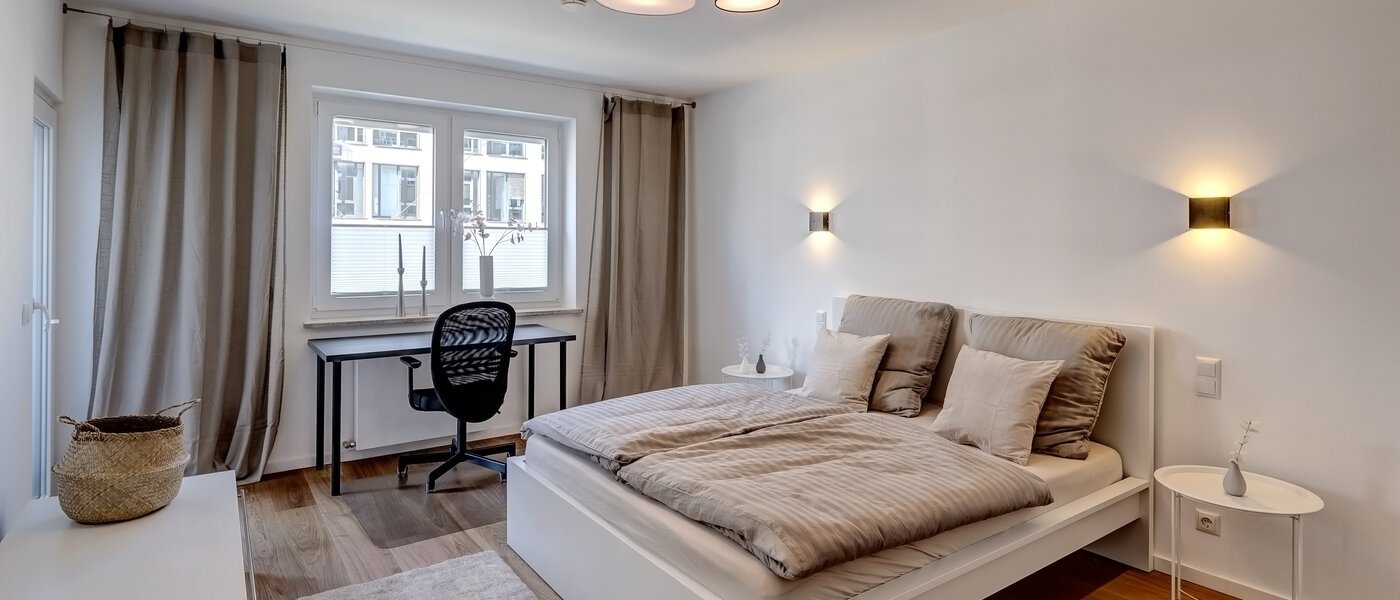 Düz München Maxvorstadt - Westen 01 Yatak Odası 13363