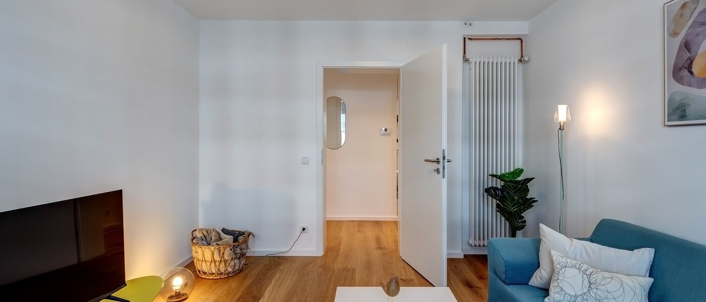 Düz München Maxvorstadt - Westen 04 Oturma odası 13363