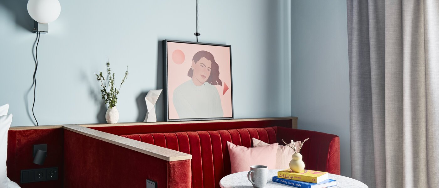 플랫 München Ludwigsvorstadt 02 거실 공간 13370