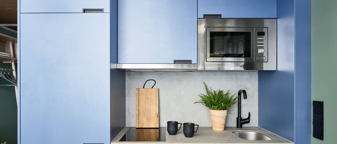 Maisonette daire München Obersendling 02 Mutfak 13394