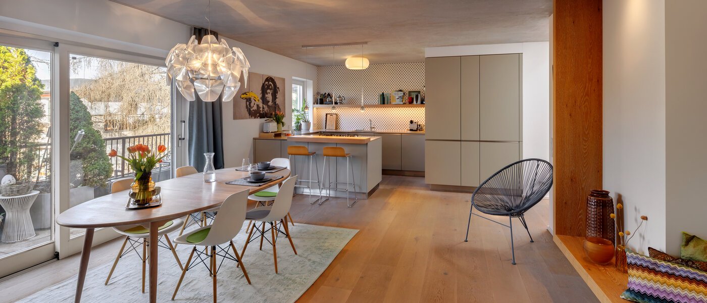 Penthouse-lejlighed München Solln 01 Spiseplads 13410