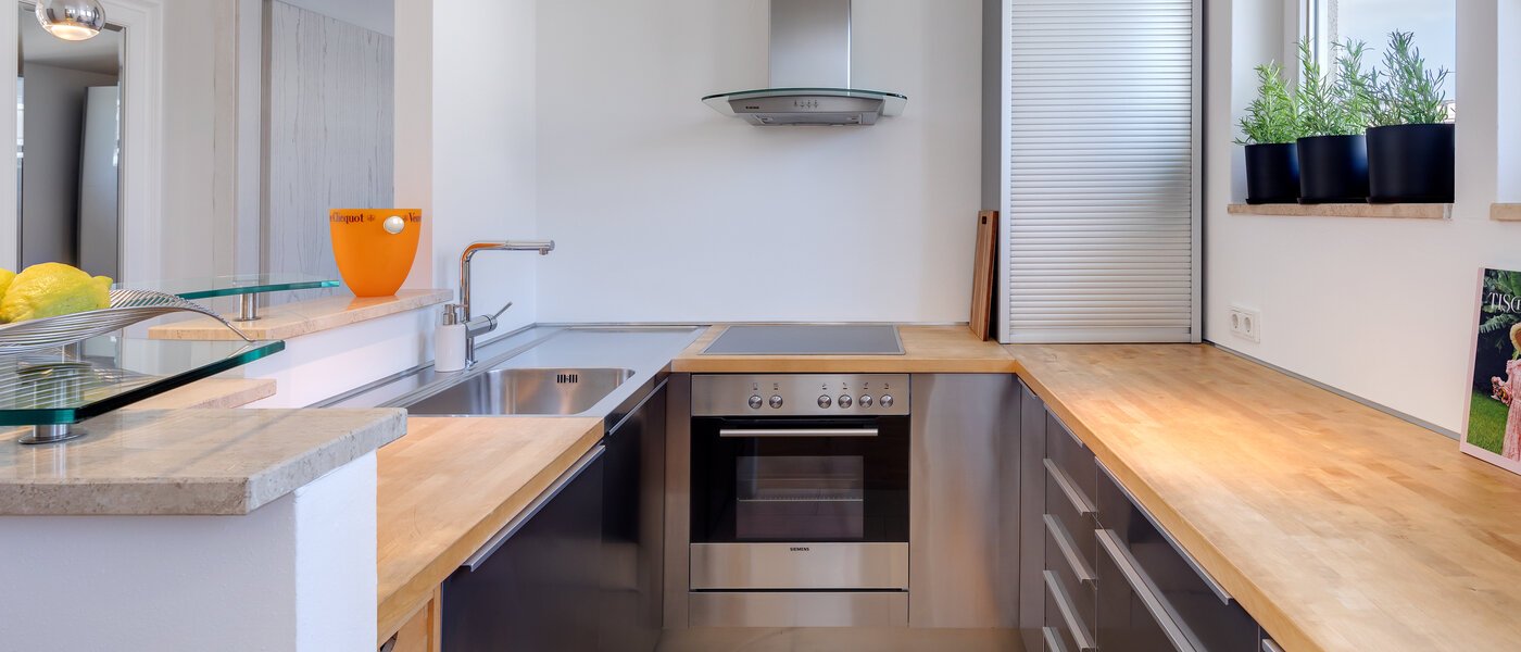 Tagterrasse-lejlighed München Maxvorstadt - Westen 01 Køkken 13461