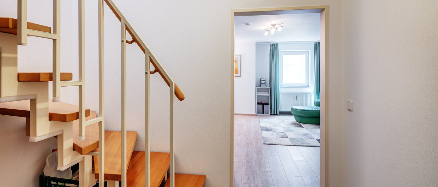 Apartamento maisonette München Waldperlach 05 Corredor/passagem 13502