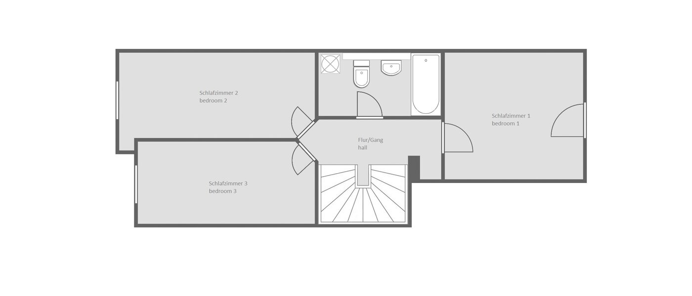 Apartamento maisonette München Waldperlach 02 Planta baixa 13502