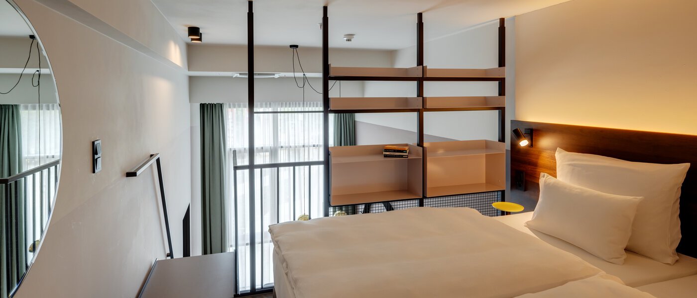 Apartamento maisonette München Neuperlach 01 Área de dormir 13534