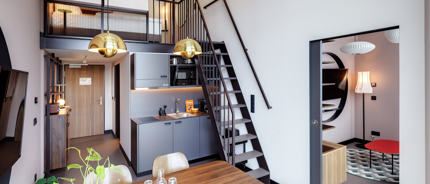 Apartamento maisonette München Neuperlach 04 Área de dormir 13534