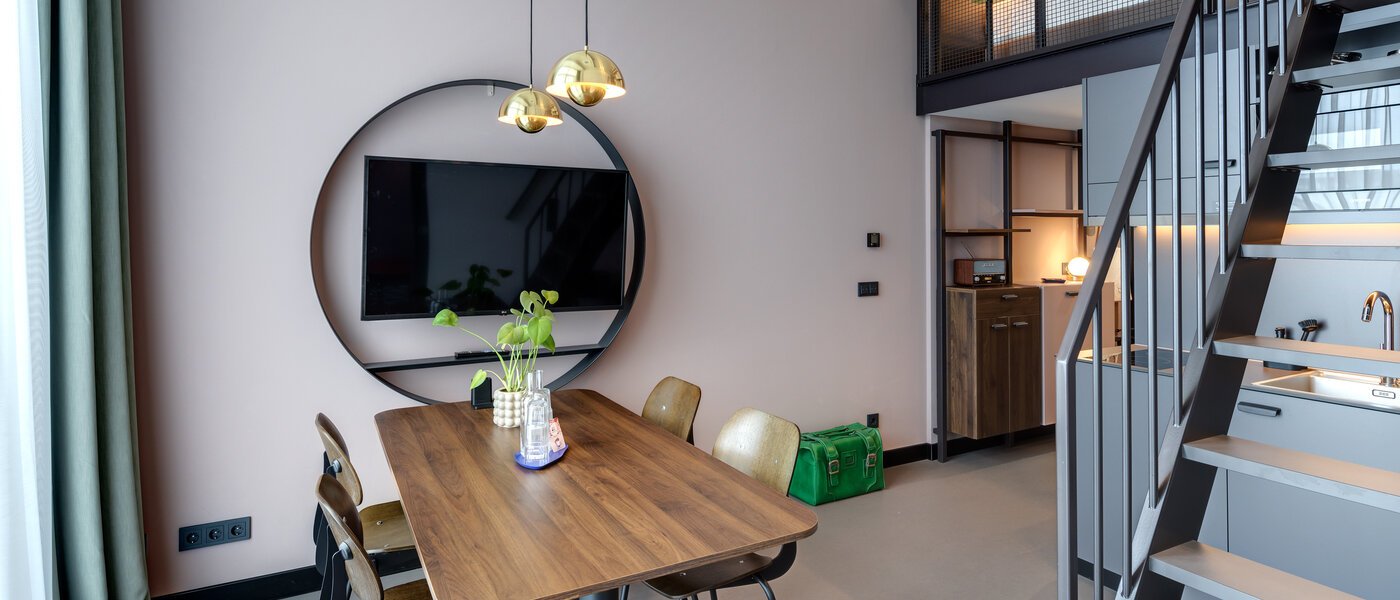 Apartamento maisonette München Neuperlach 01 Área de refeições 13534