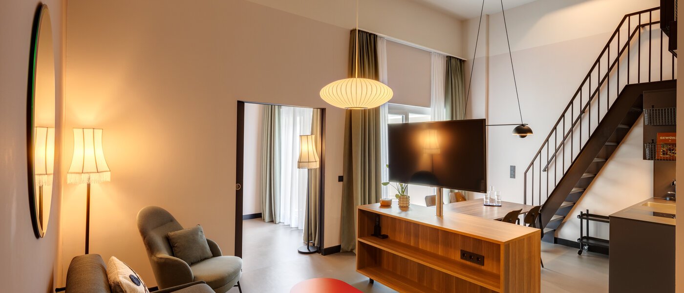 Leilighet Maisonette München Neuperlach 02 Stue og oppholdsrom 13536