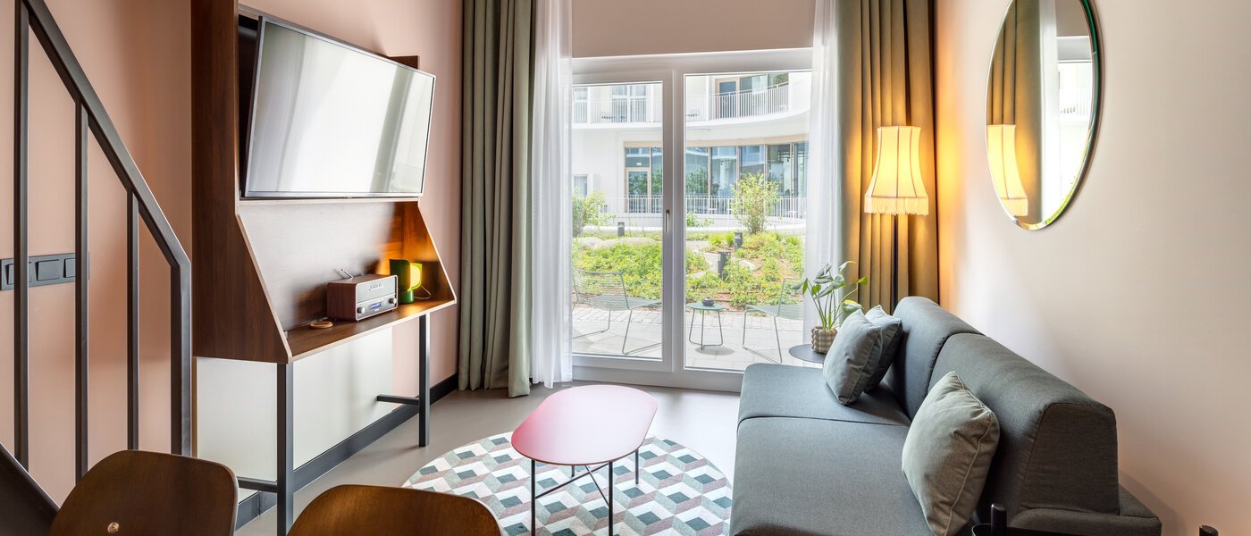 Maisonette lakás München Neuperlach 03 Nappali 13537