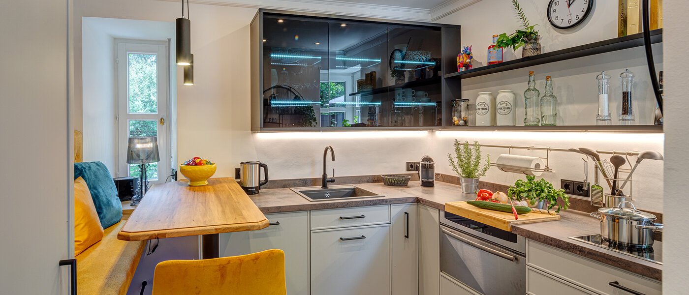 플랫 München Nymphenburg 01 주방 13556