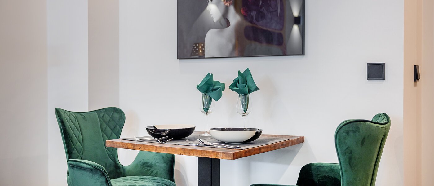 플랫 München Nymphenburg 04 거실 공간 13556