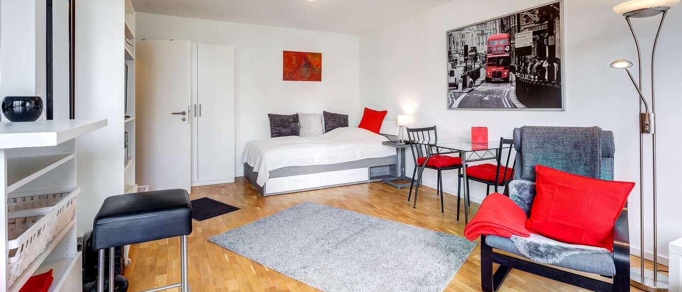 Ravna stran München Schwabing-West (rund um den Hohenzollernplatz) 04 Dnevni prostor 13567