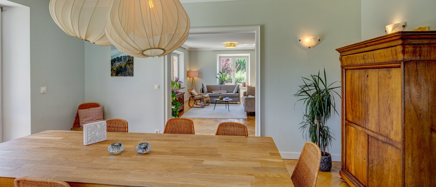 Lejlighed i haven Schliersee 03 Spisestue 13576