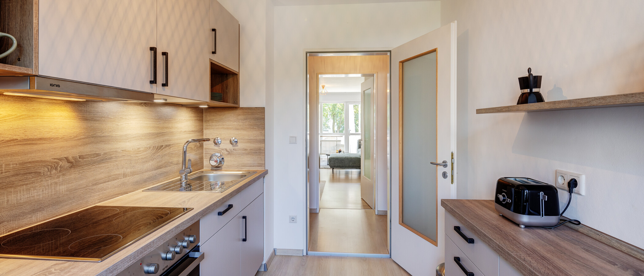 Flat München Untersendling 03 Kjøkken 13577