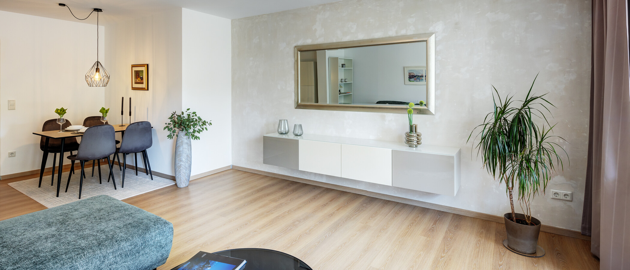 Flat München Untersendling 04 Stue og oppholdsrom 13577