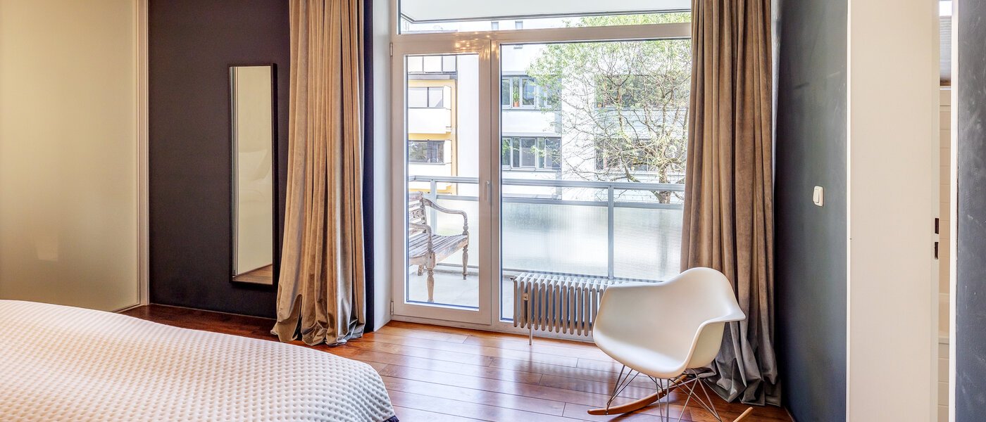 Düz München Altbogenhausen 02 Yatak Odası 13633