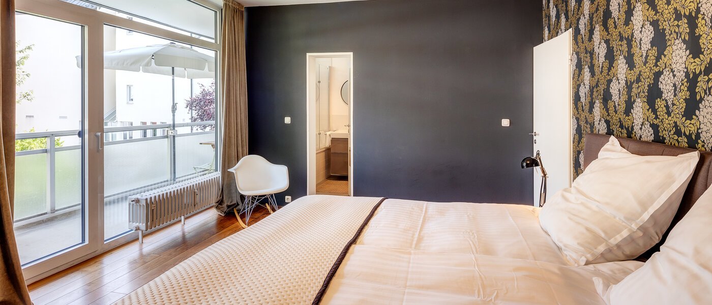 Düz München Altbogenhausen 03 Yatak Odası 13633