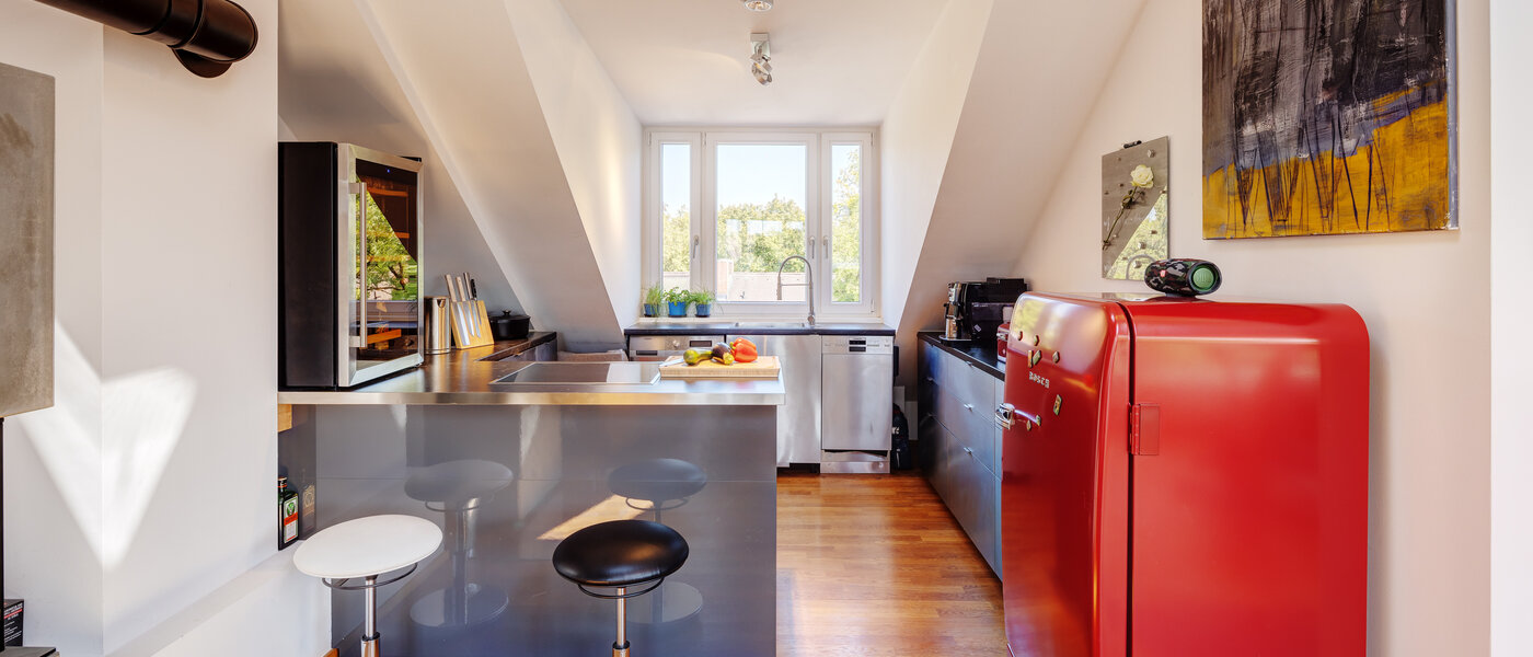 Lägenhet med takterrass München Ramersdorf 01 Kök 13657