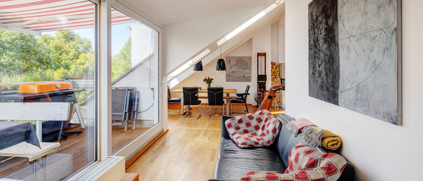 Lägenhet med takterrass München Ramersdorf 04 Vardagsrum 13657