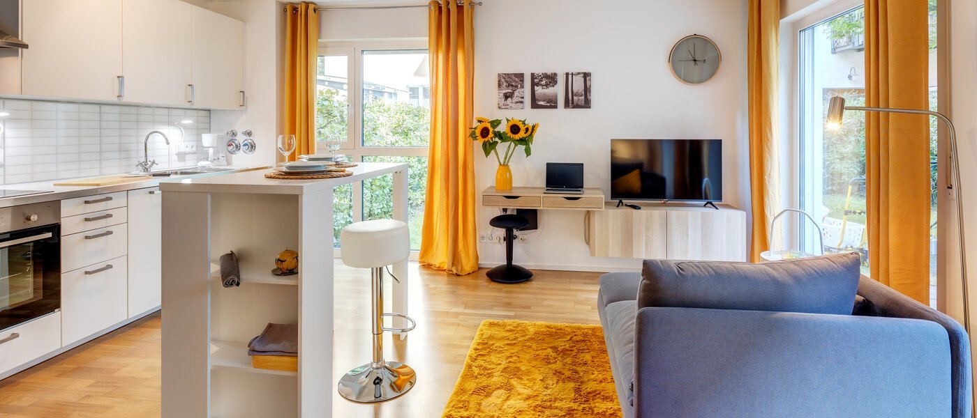 Ploché München Obergiesing 02 Obývací prostor 13663