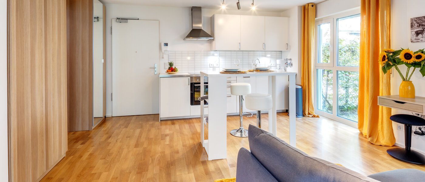 Ploché München Obergiesing 04 Obývací prostor 13663