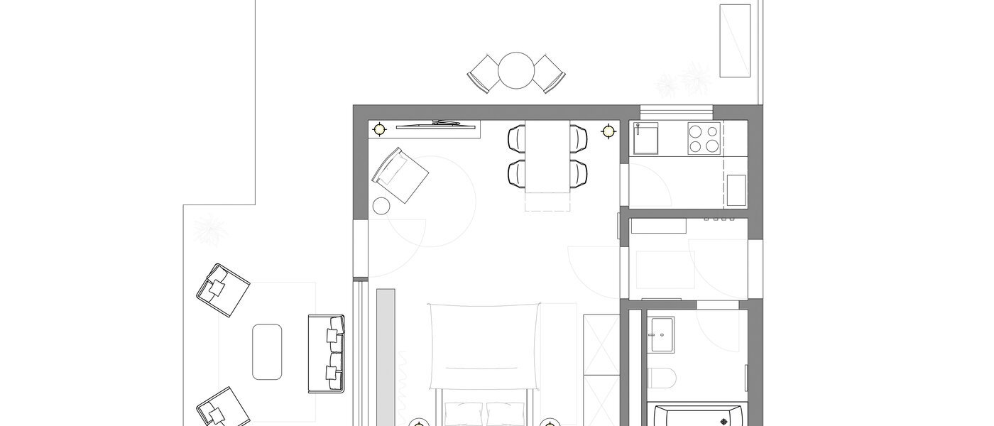 Dakterras appartement München Pasing 01 Plattegrond 13685