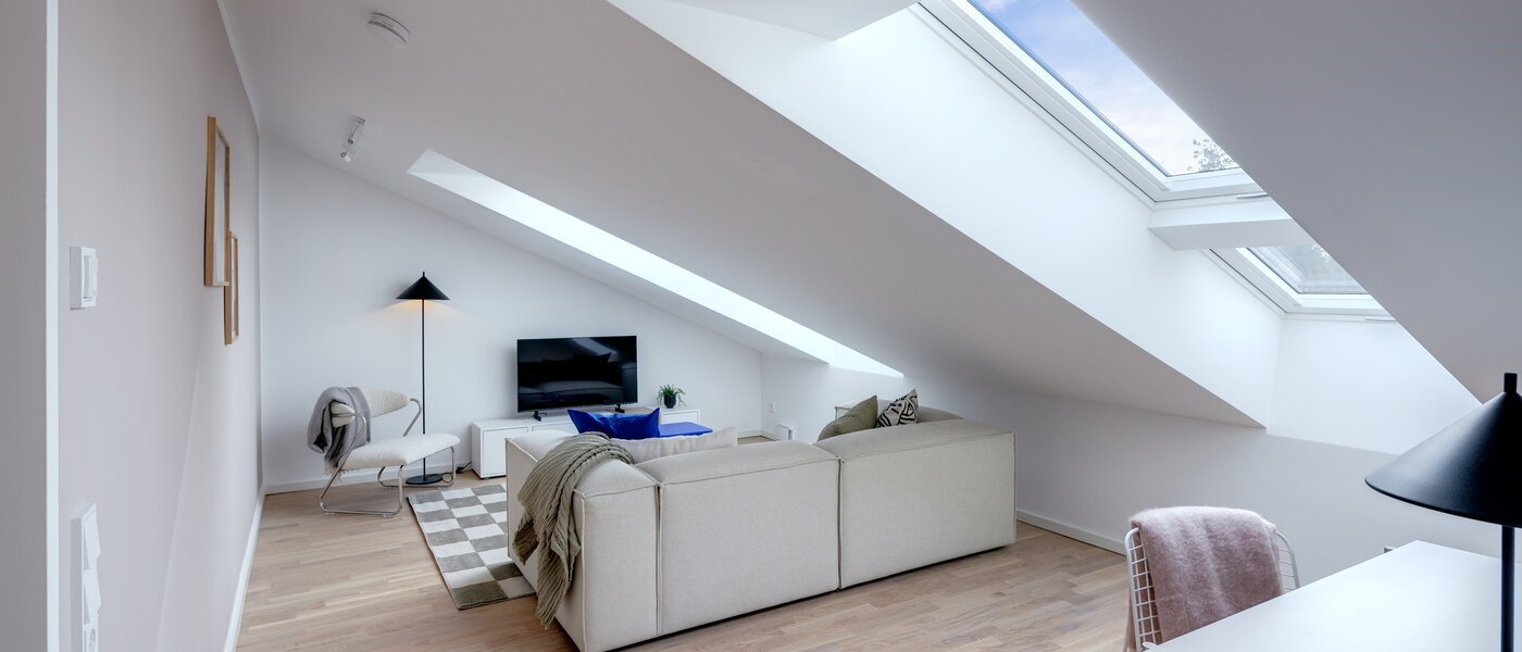 Çatı katı dairesi Haar 01 Yaşam alanı 13695