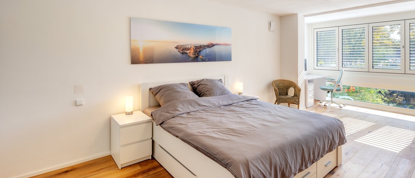 Köşe teraslı ev Eichenau 01 1. yatak odası 13696