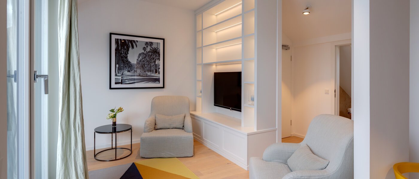 Maisonette lakás München Altbogenhausen 02 Nappali 13706