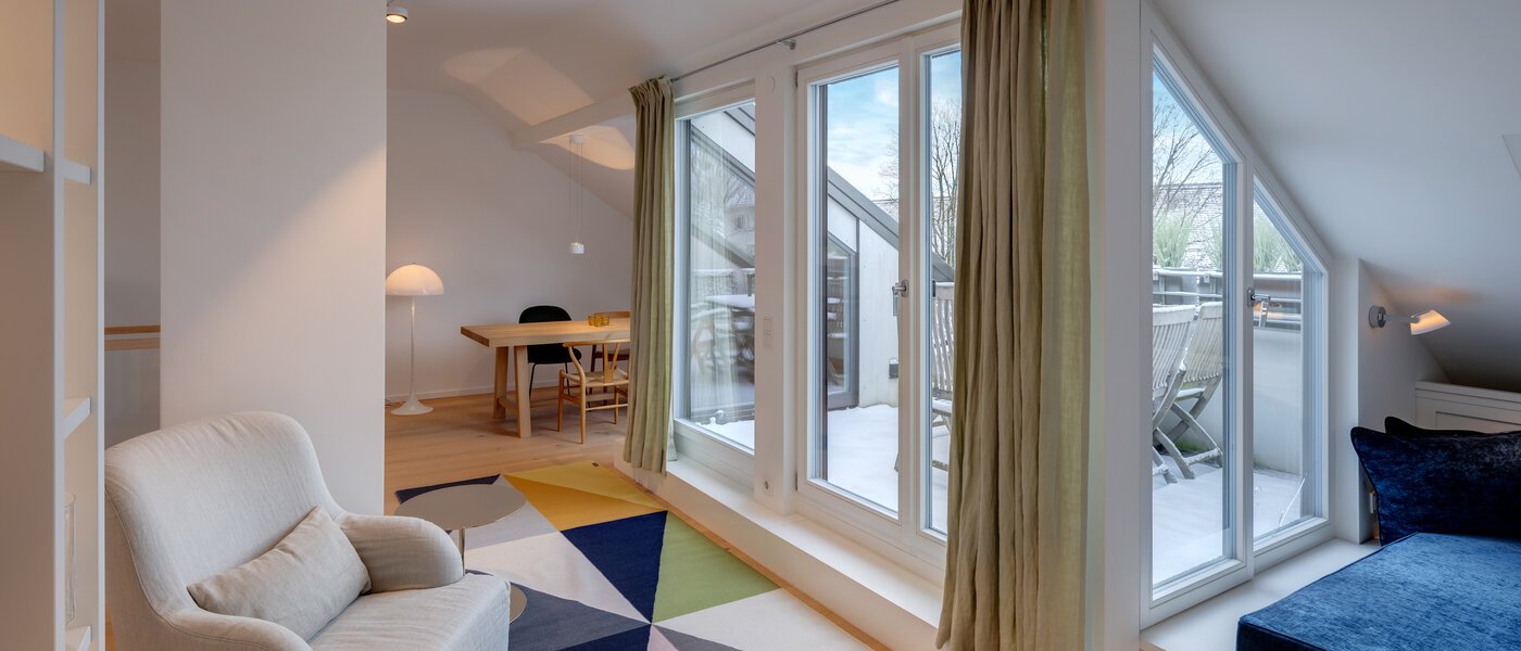 Maisonette lakás München Altbogenhausen 06 Nappali 13706