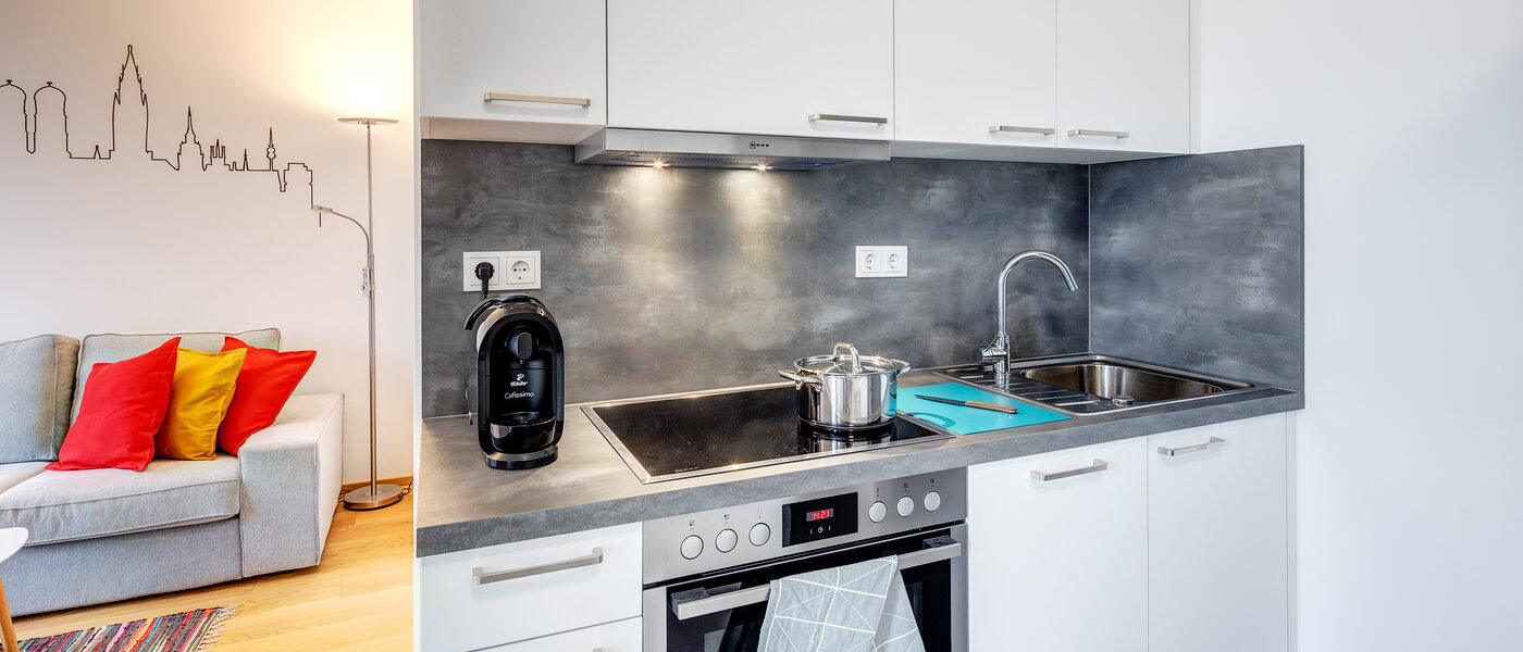 플랫 München Lochhausen 01 주방 13715