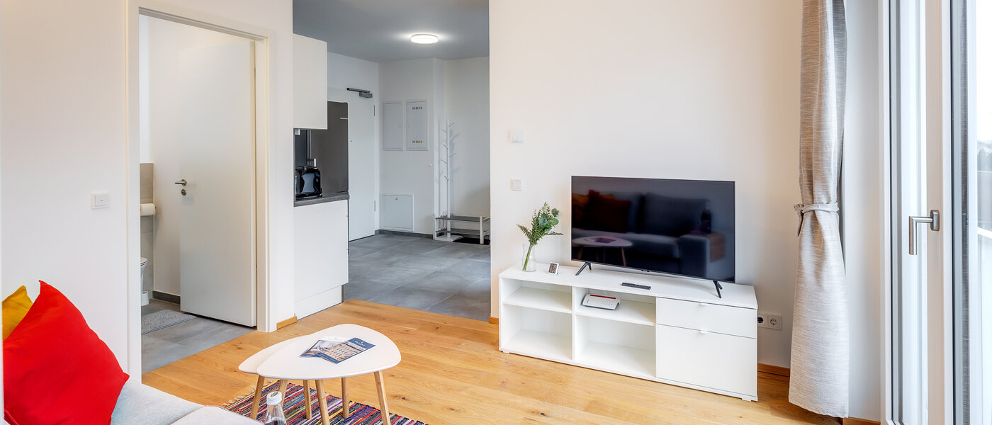 플랫 München Lochhausen 03 거실 공간 13715